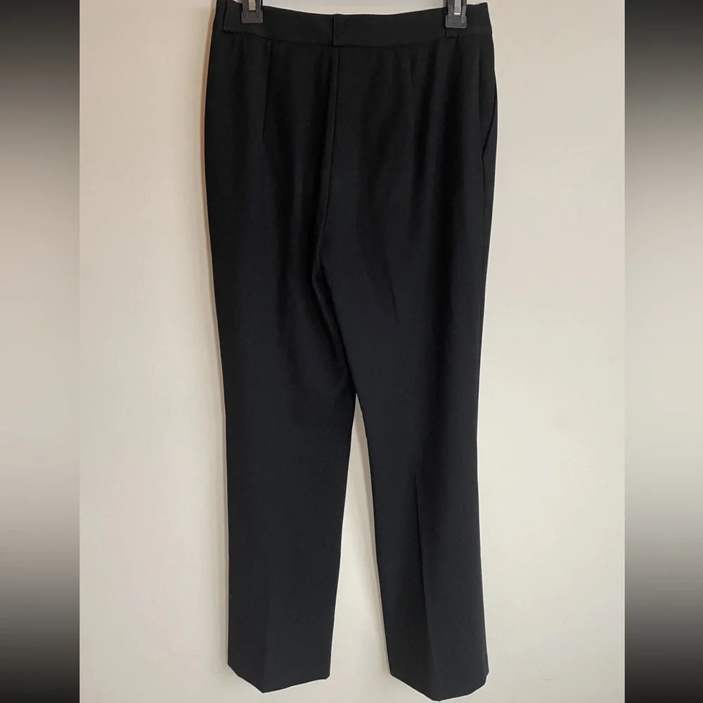 Nanette Lepore Wide Leg Trousers Dress Pants Black Women’s Size 8 Flare - Picture 4 of 11